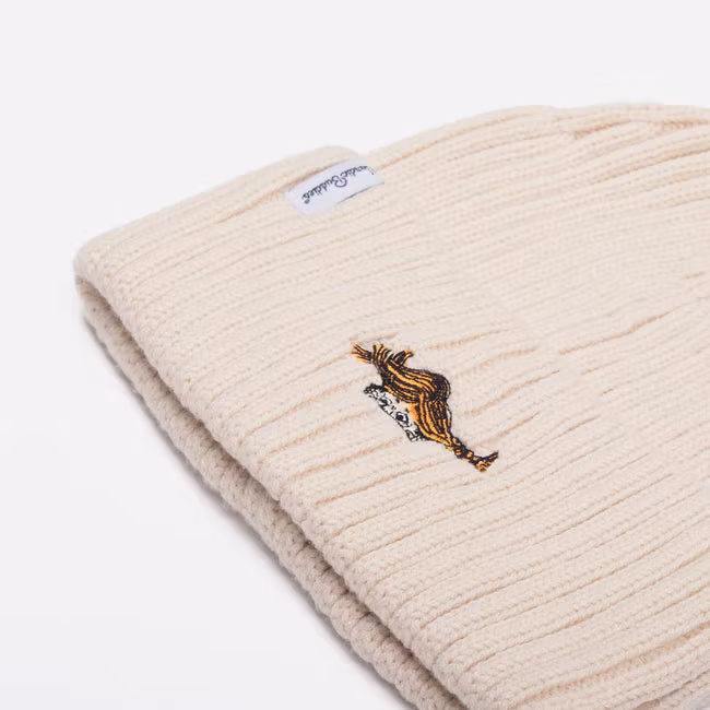 NordicBuddies Pippi Embroidered Beanie, Beige