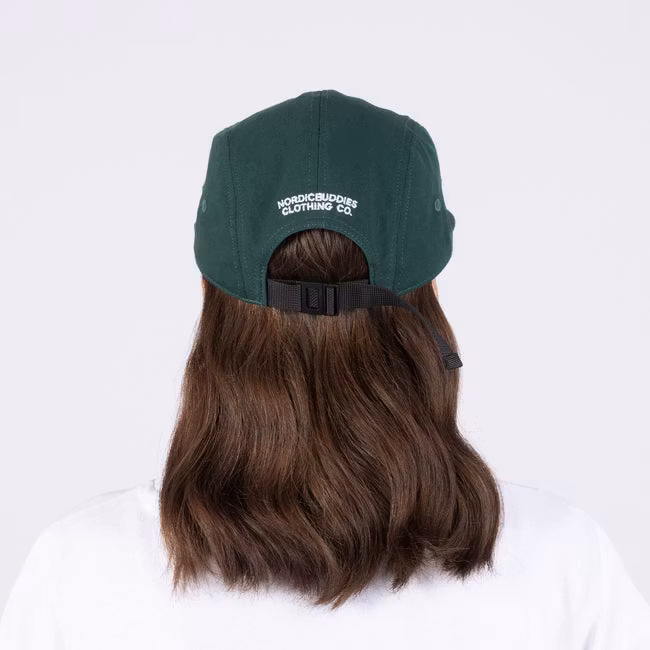 Cappellino a cinque pannelli NordicBuddies Pippi And The Bang, verde