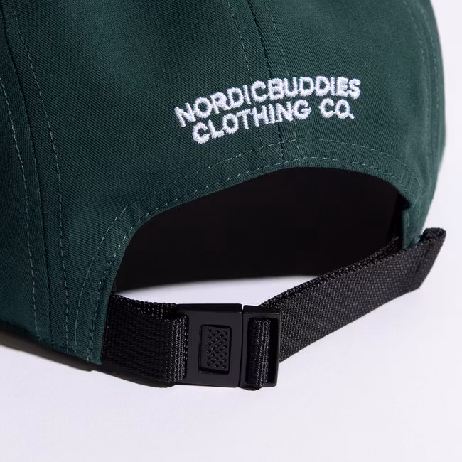 Cappellino a cinque pannelli NordicBuddies Pippi And The Bang, verde