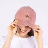 NordicBuddies Pippi Corduroy Dad Cap, Salmon