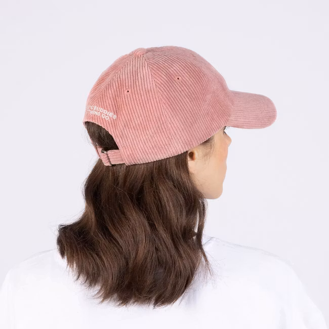 NordicBuddies Pippi Corduroy Dad Cap, Salmon