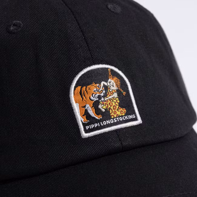 NordicBuddies Pippi And The Tiger Dad Cap, Black