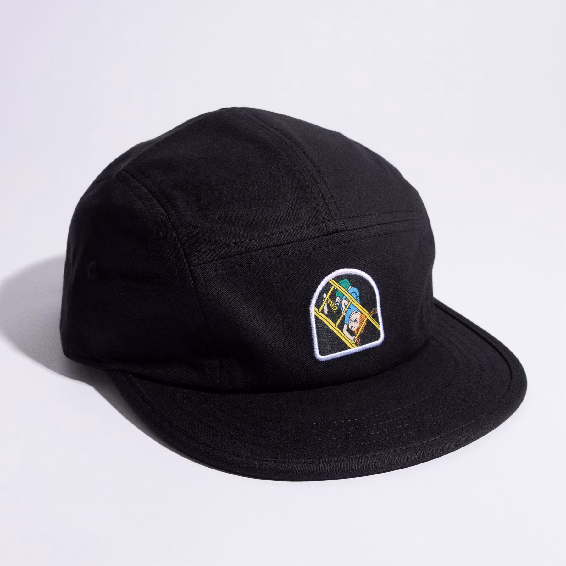 NordicBuddies Pippi And The Ladders Five Panel Cap, Black