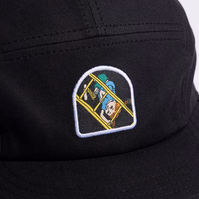 NordicBuddies Pippi And The Ladders Five Panel Cap, Black