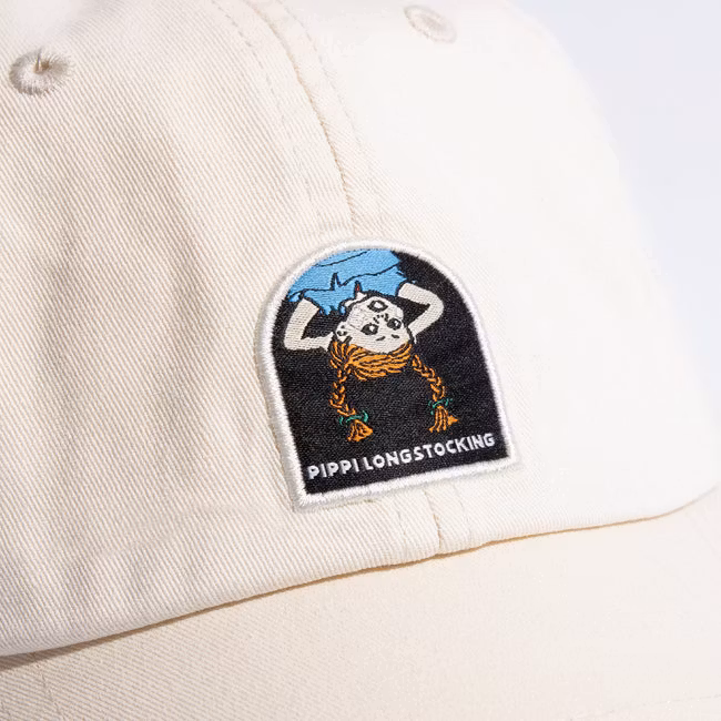 NordicBuddies Pippi Longstocking Dad Cap, Natural White