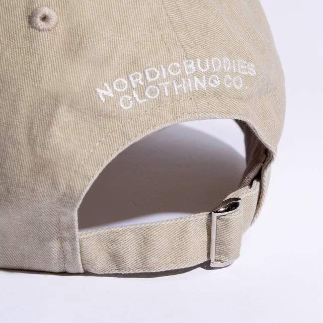 Cappellino per papà Pippi Denim di NordicBuddies, beige