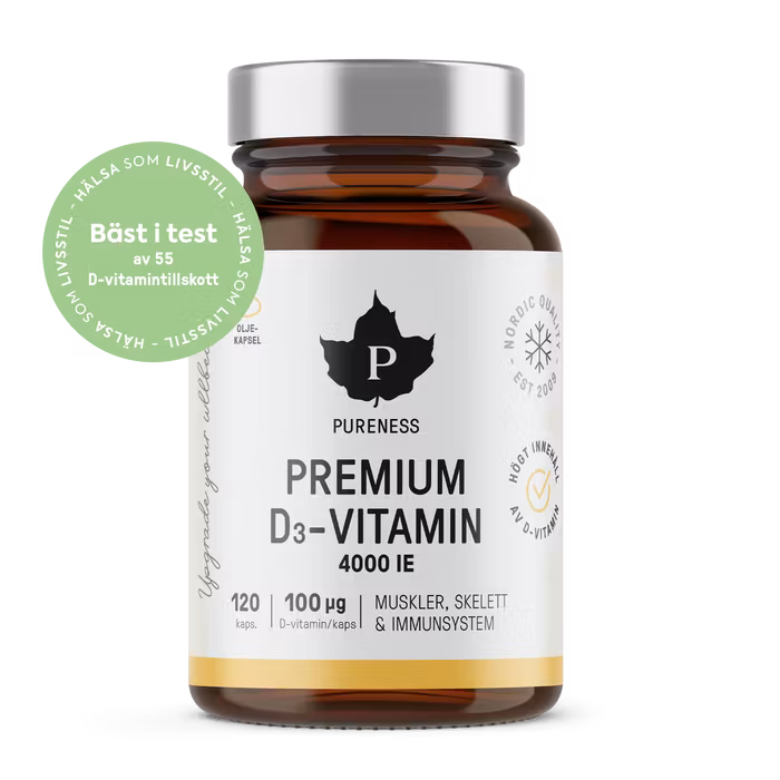 Pureness Premium Vitamin D3 4000 IU - 120 capsules