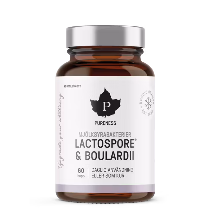 Pureness Lactic Acid Bacteria | Lactospore + Boulardii - 60 Capsules