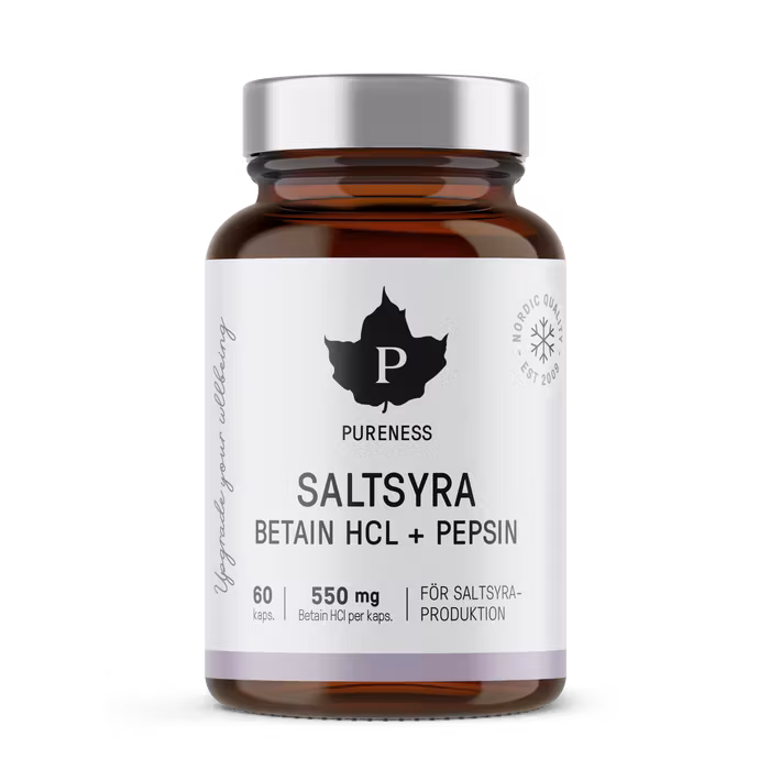 Pureness Bétaïne HCl - acide chlorhydrique triple action - 60 capsules