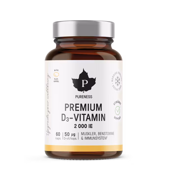 Pureness Premium D3 Vitamin 2000 IU - 60 capsules