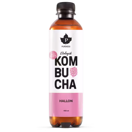 Pureness Organic Kombucha, Raspberry - 400 ml