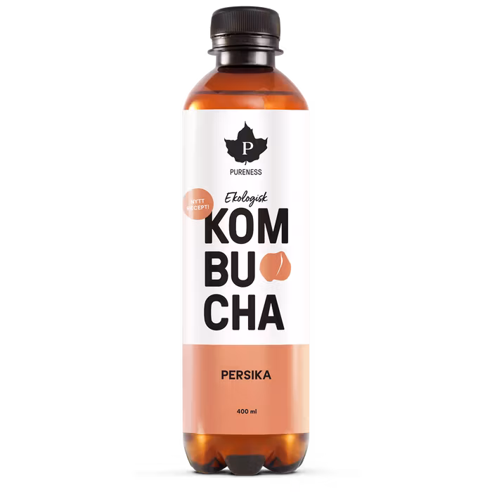 Pureness Organic Kombucha Peach - 400 ml