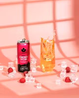 Pureness Natural Energy Drink, Raspberry - 330 ml