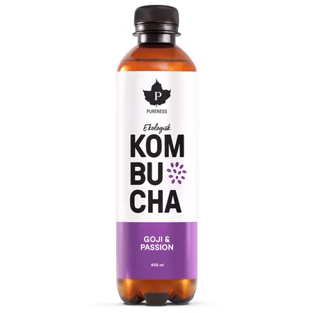 Pureness Organic Kombucha, Goji & Passionfruit - 400 ml