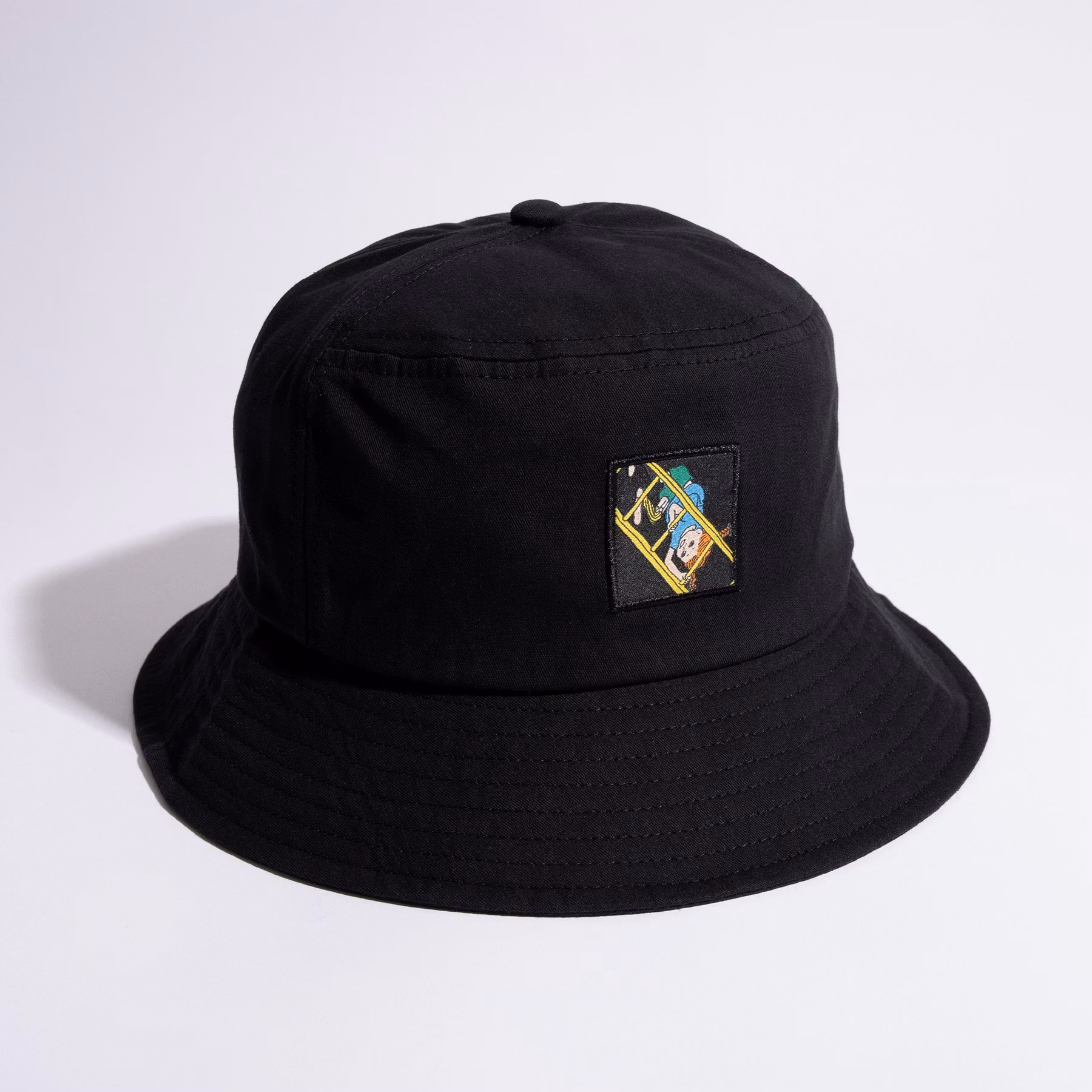 NordicBuddies Pippi And The Ladders Bucket Hat, Black