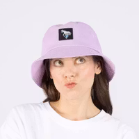 NordicBuddies Pippi And Little Old Man Bucket Hat, Lavender