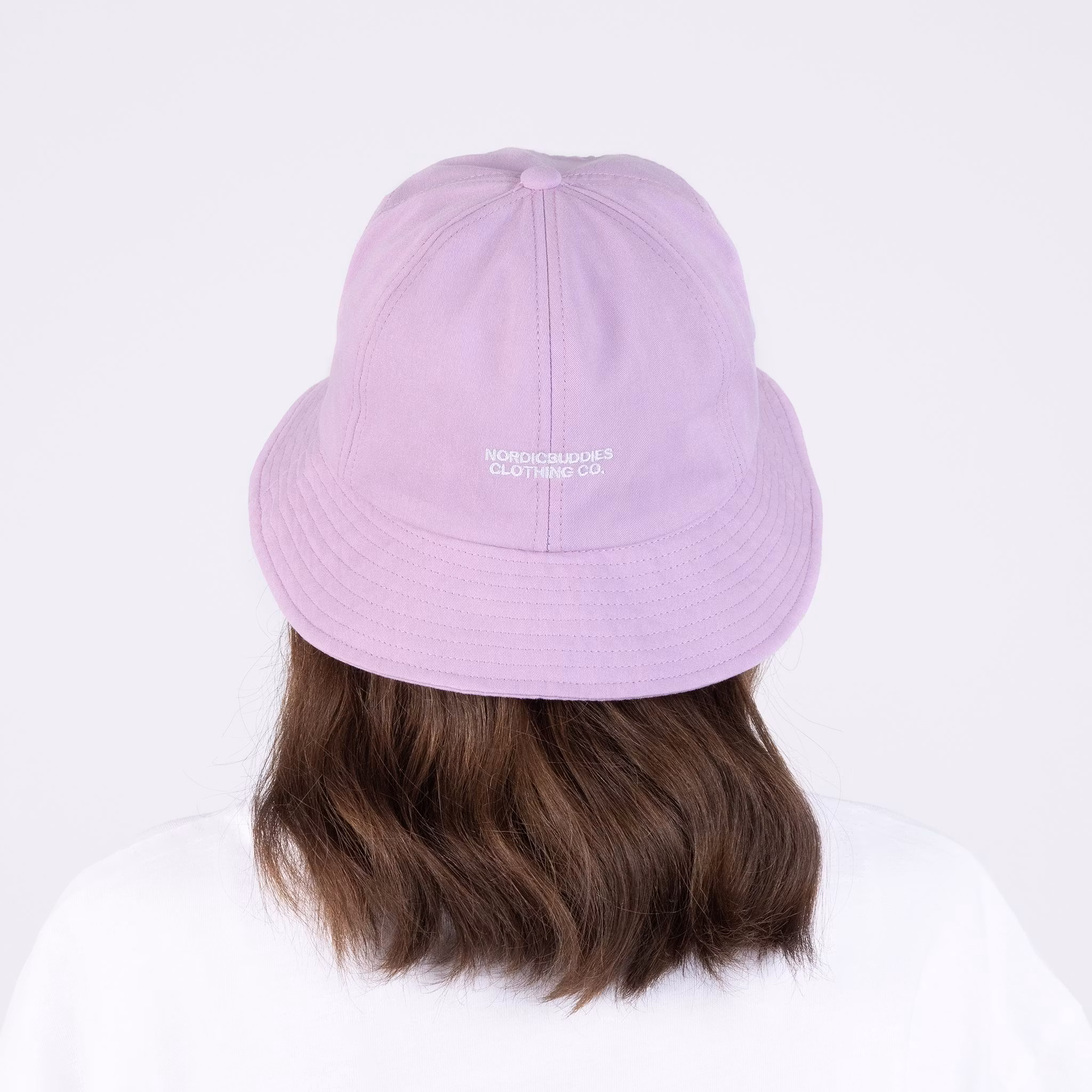 NordicBuddies Pippi And Little Old Man Bucket Hat, Lavender