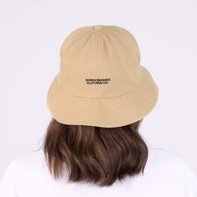 NordicBuddies Pippi Longstocking Bucket Hat, Beige