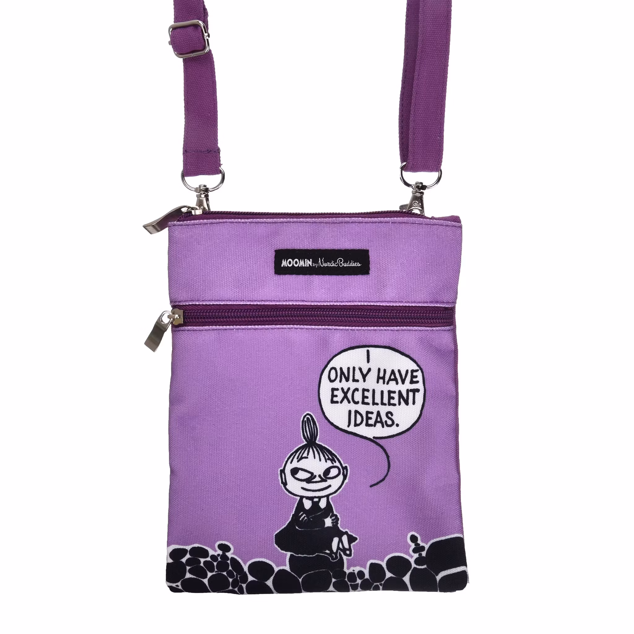 Bolsa para pasaporte Nordic Buddies Little My Idea, morada