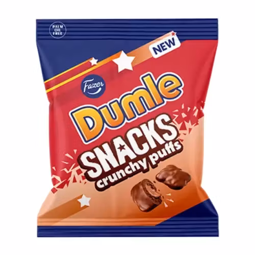 Fazer Dumle Snacks Crunchy Puffs - 100g