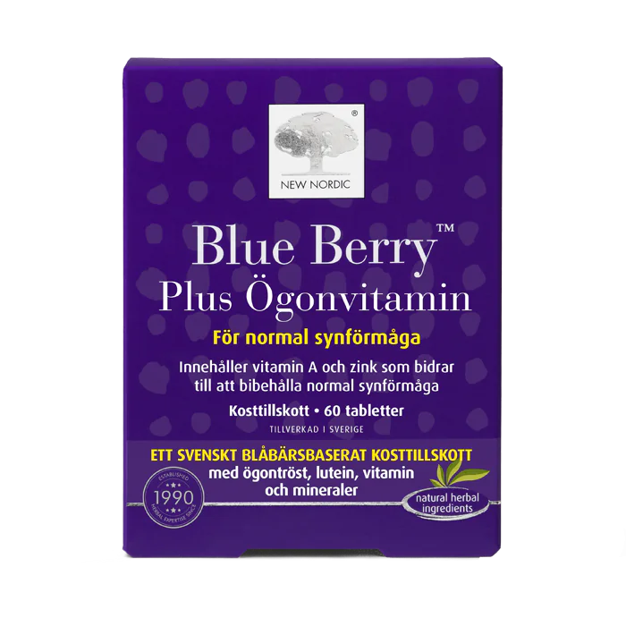 New Nordic Blue Berry Plus Eye Vitamin, Normal vision - 60 tablets