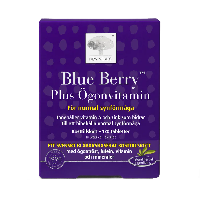 New Nordic Blue Berry Plus Eye Vitamin, Normal vision - 120 tablets