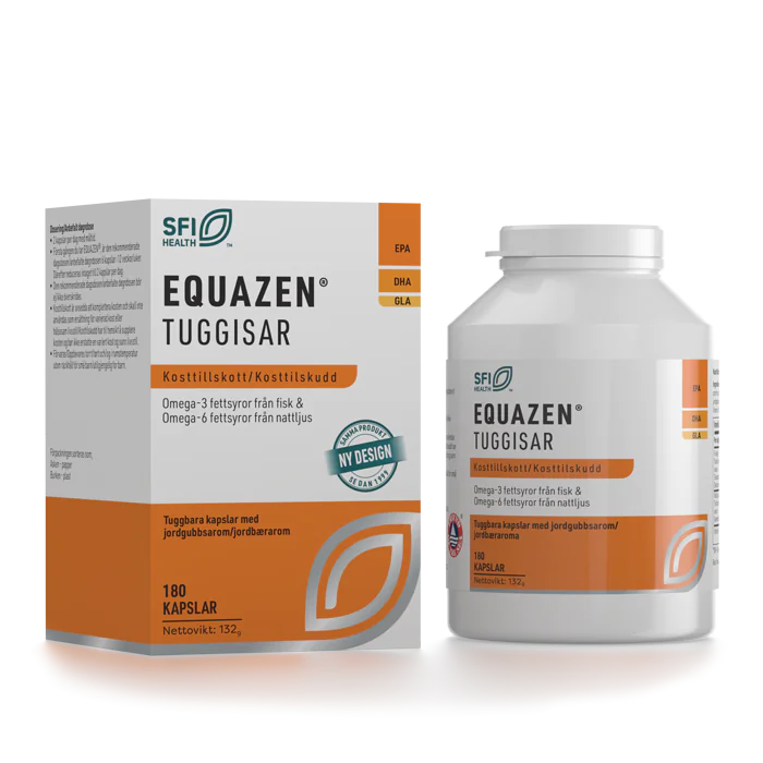 New Nordic Equazen Chewable Capsules, Omega-3 and omega-6 - 180 Chewable Capsules