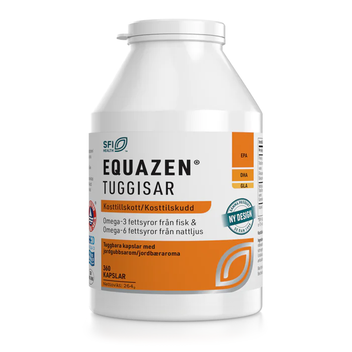 New Nordic Equazen Chewable Capsules, Omega-3 and omega-6 - 360 Chewable Capsules