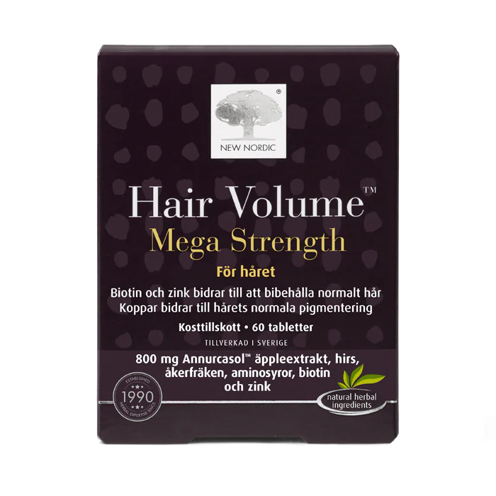 New Nordic Hair Volume Mega Strenght, For your beautiful hair - 60 tablets