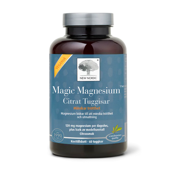 New Nordic Magic Magnesium Citrate Gummies, Reduces fatigue - 60 gummies