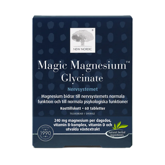 New Nordic Magic Magnesium Glycinate, Nervous system - 60 tablets