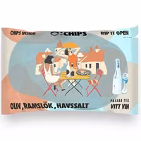 Ö-Chips Chips for White Wine, Olive, Ramson & Sea Salt - 100g