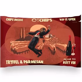 Ö-Chips for Red Wine, Truffle & Parmesan - 100g