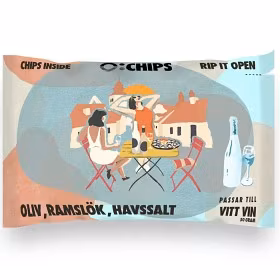 Ö-Chips for White Wine, Olive, Ramson & Sea Salt - 50g
