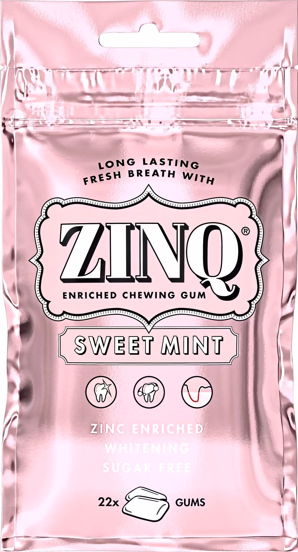 ZINQ Sweetmint Chewing Gum - 22 pcs