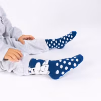 Moomintroll Fluffy Kids Socks, Blue - Size: 28-31
