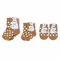 Moomintroll Fluffy Baby Socks - Brown