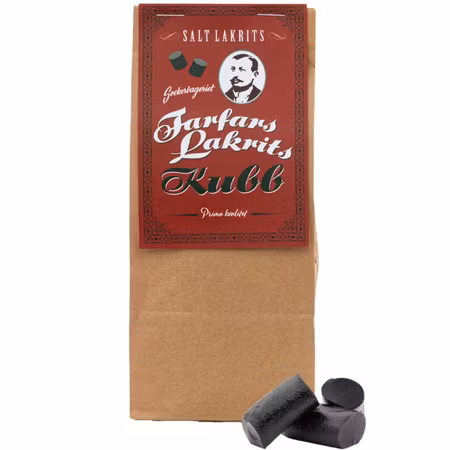 Sockerbageriet Grandpa's Salt Licorice Logs - 150g
