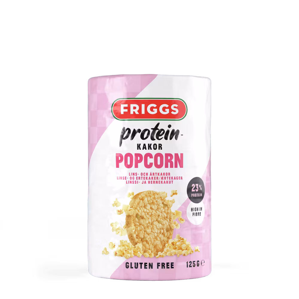 Friggs Protein Crackers, Popcorn - 125 grams