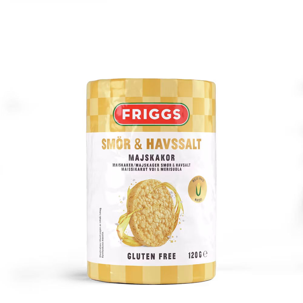 Friggs Corn Crackers Butter & Sea Salt - 120 grams