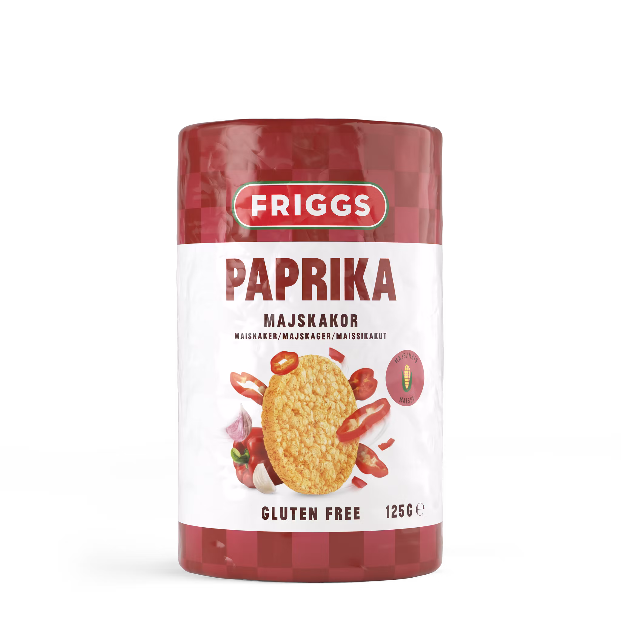 Friggs Corn Cracker, Paprika - 125 grams