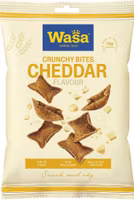 Wasa Crunchy Bites, Cheddar - 100 grams