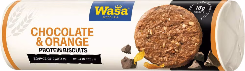 Wasa Chocolate & Orange Protein Biscuits - 250 grams