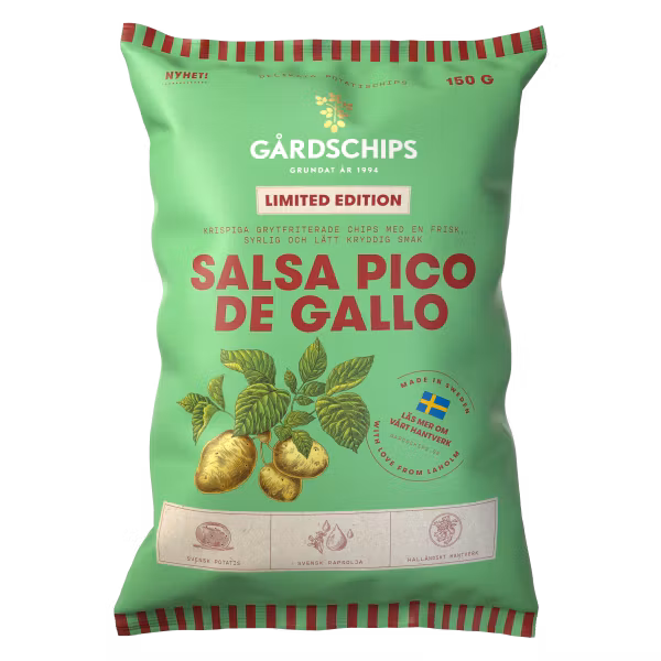 Gårdschips Salsa Pico de Gallo - 150 grams