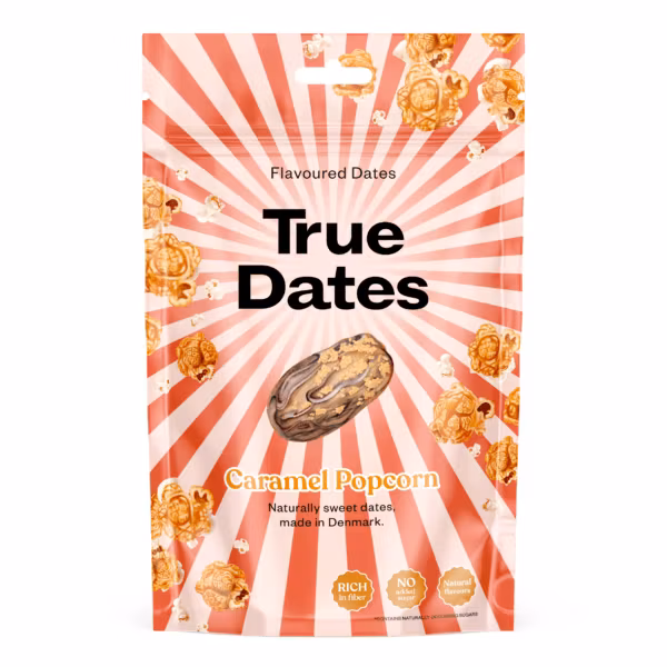 Popcorn au caramel True Dates - 100 grammes