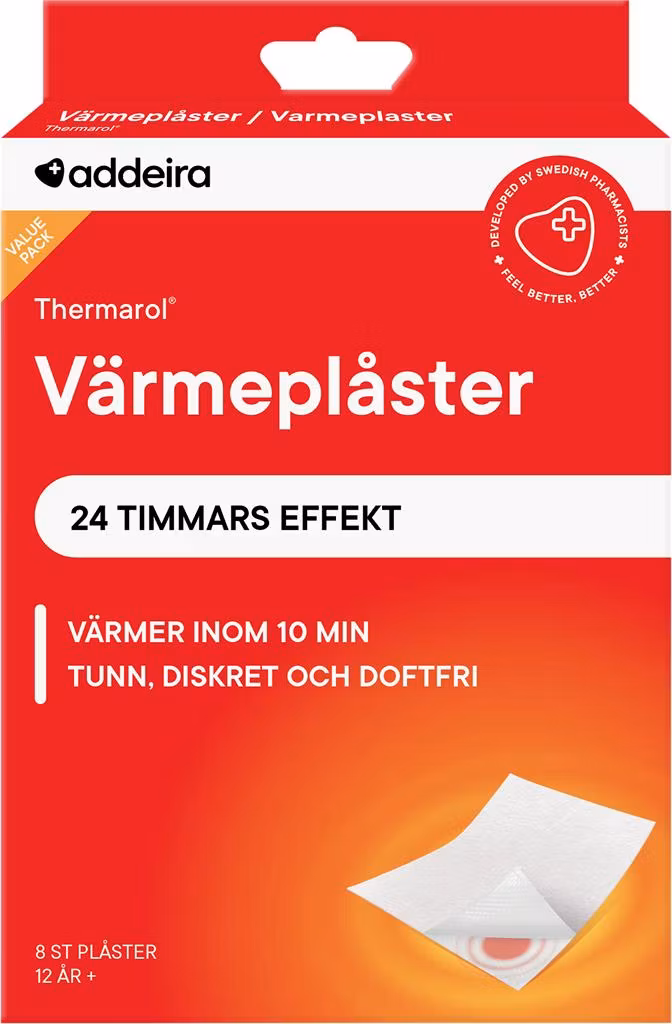 Patchs chauffants Addeira Thermarol - 8 pièces.