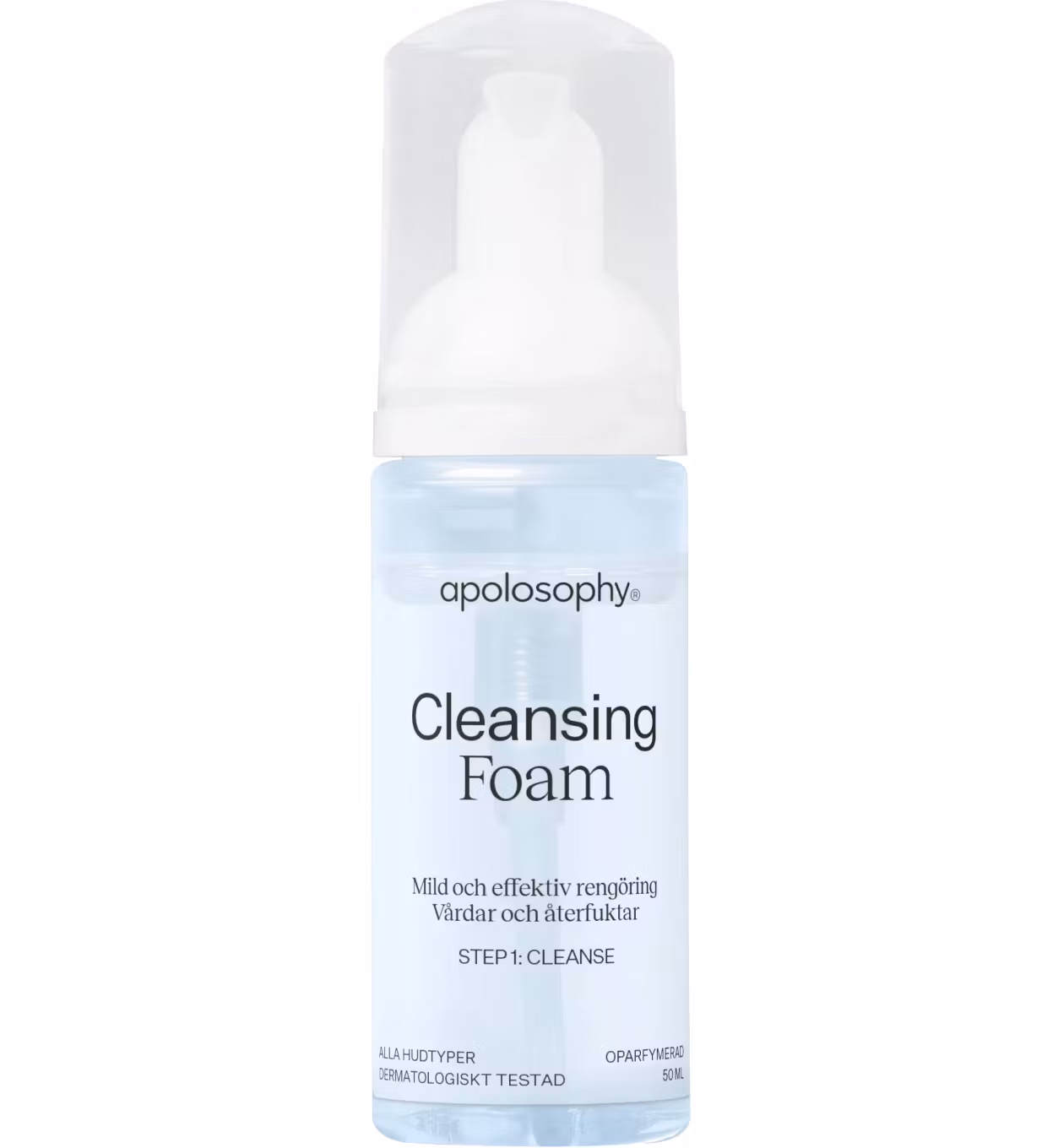 Mousse nettoyante Apolosophy sans parfum, format voyage - 50 ml