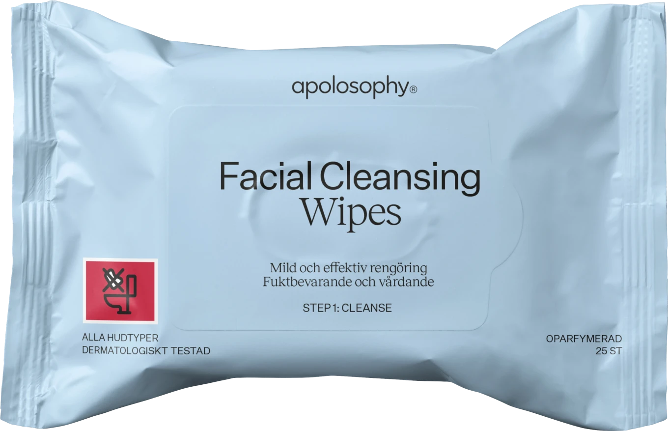 Lingettes nettoyantes visage 3 en 1 Apolosophy Face 25 pièces