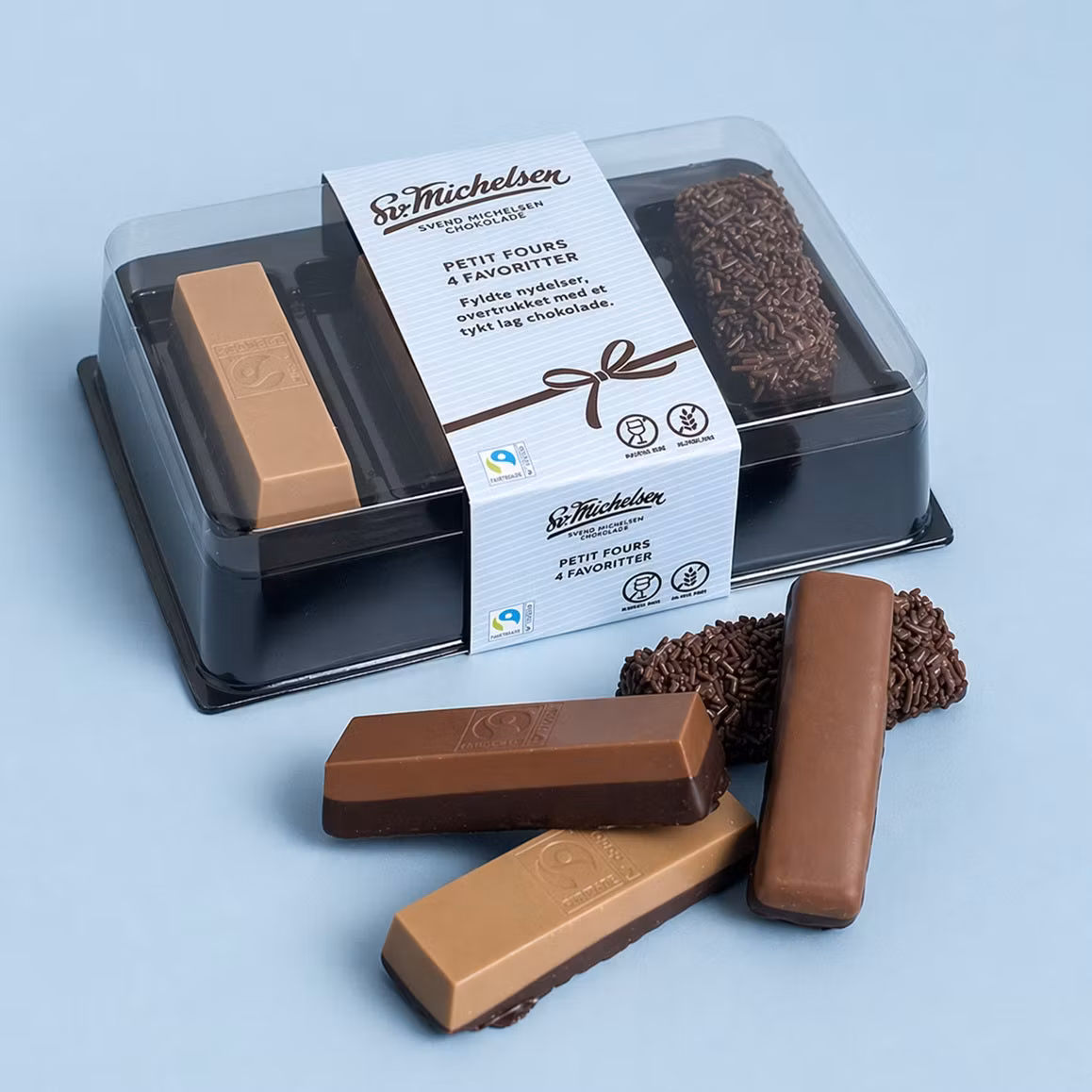 Svend Michelsen 4 Petit Fours, Nougat Favorites - 100 grams