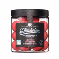Svend Michelsen Licorice With White Chocolate, Raspberries And Chili - 150 grams